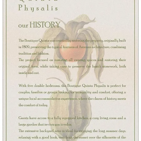Rum i privatbostad Boutique Quinta Physalis *